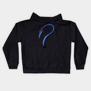 Demon Tail (blue) Kids Hoodie